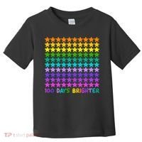 100 Days Of School Brighter Rainbow Star Toddler T-Shirt thumb 0