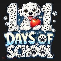 101 Days Of School Dog 100th Day Teacher Students Long Sleeve Shirt thumb 2