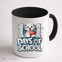 101 Days Of School Dog 100th Day Teacher Students Coffee Mug thumb 1