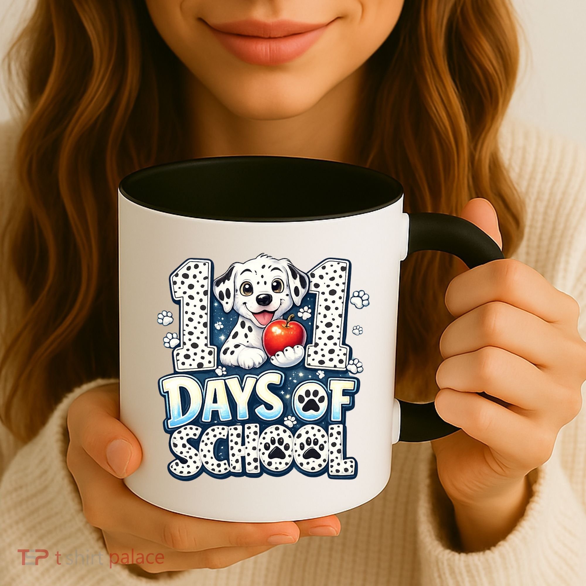 101 Days Of School Dog 100th Day Teacher Students Coffee Mug