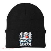 101 Days Of School Dog 100th Day Teacher Students Beanie thumb 0