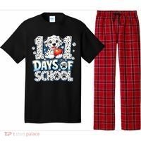 101 Days Of School Dog 100th Day Teacher Students Pajama Set thumb 0