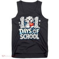 101 Days Of School Dog 100th Day Teacher Students Tank Top thumb 0