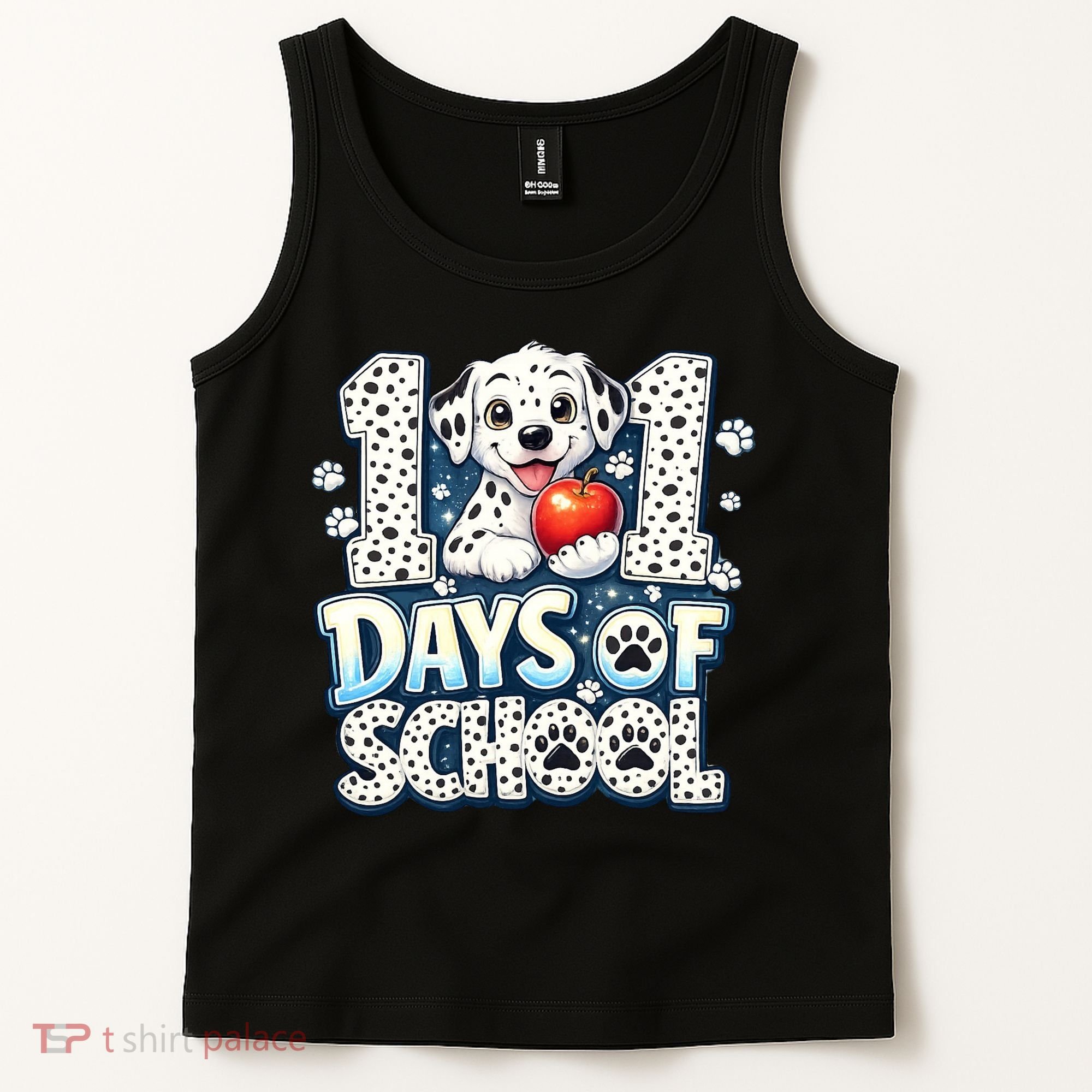 101 Days Of School Dog 100th Day Teacher Students Tank Top