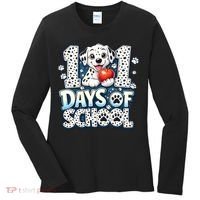 101 Days Of School Dog 100th Day Teacher Students Women's Long Sleeve Shirt thumb 0