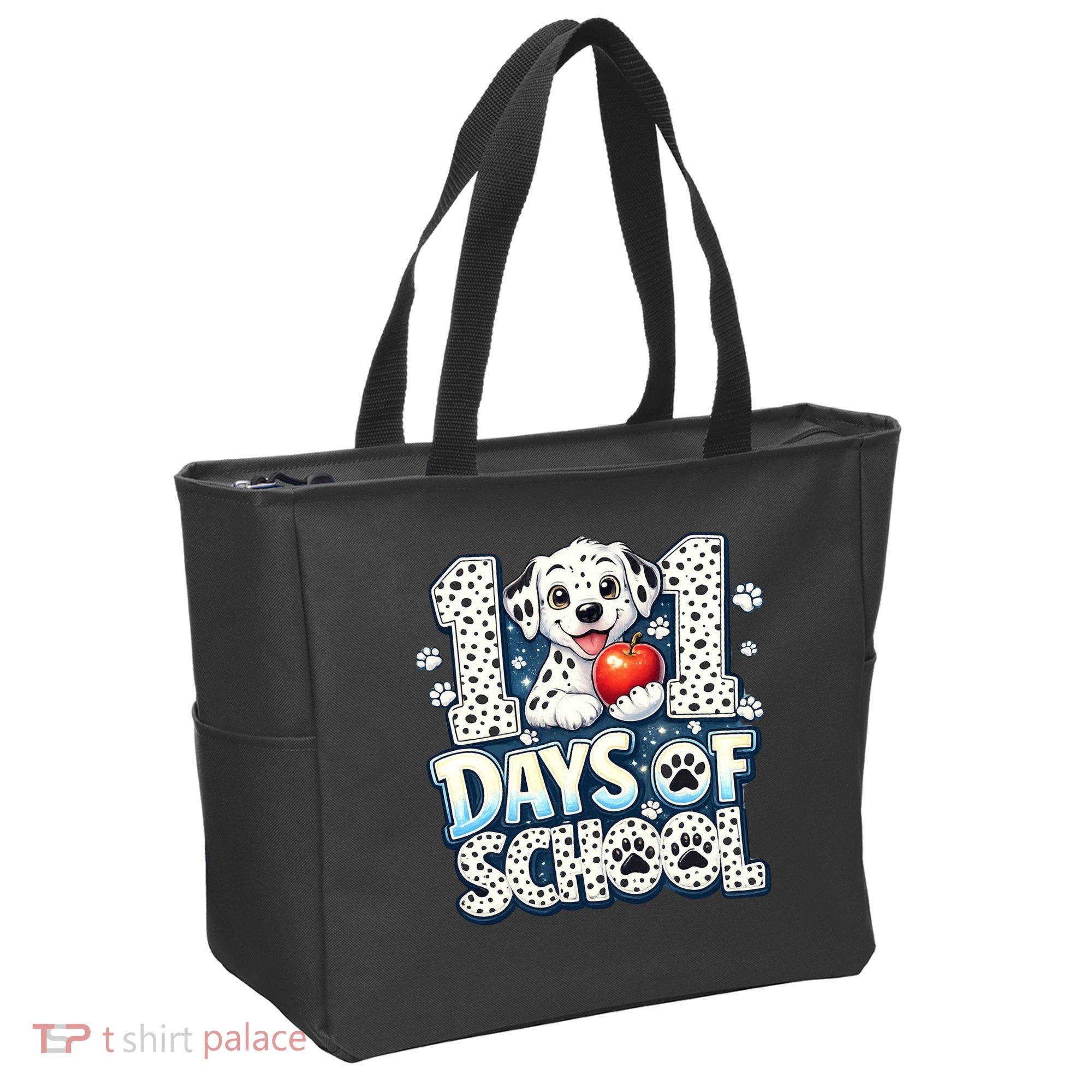 101 Days Of School Dog 100th Day Teacher Students Tote Bag