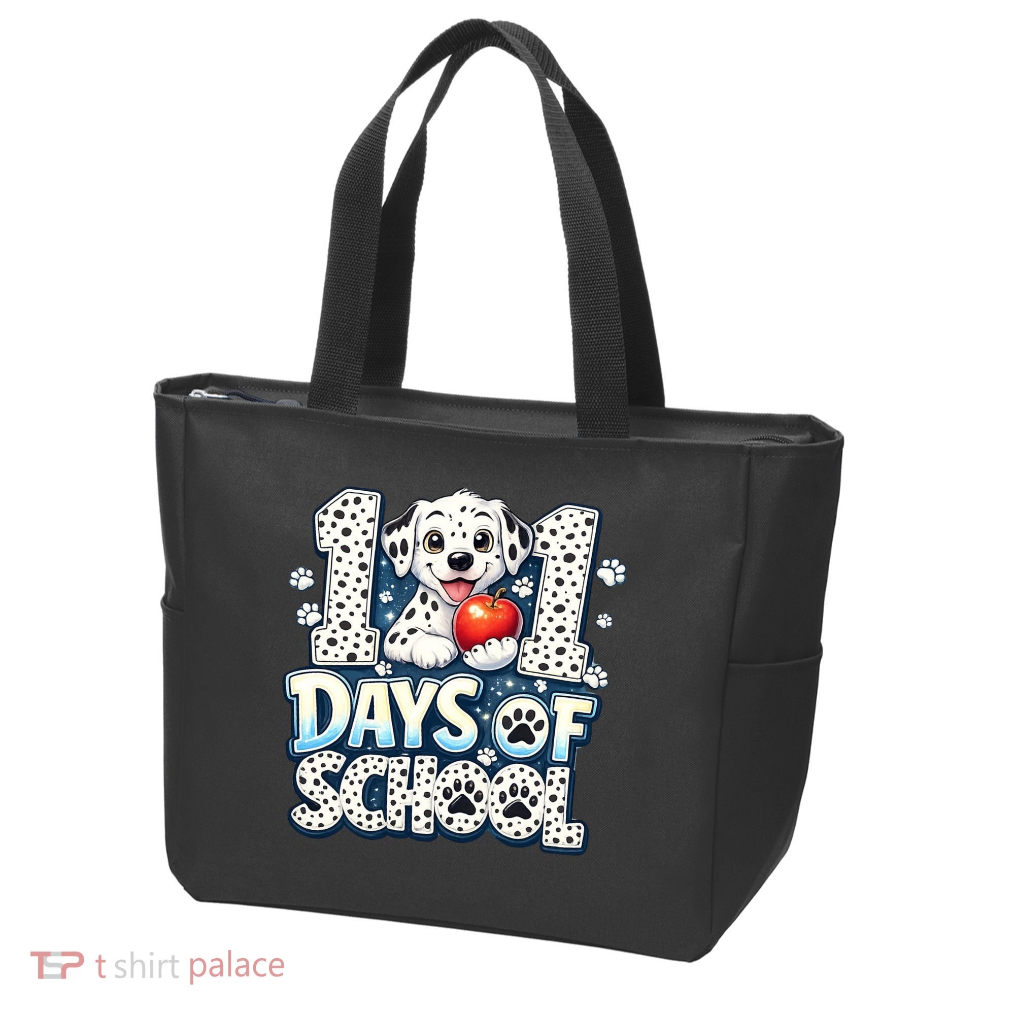 101 Days Of School Dog 100th Day Teacher Students Tote Bag