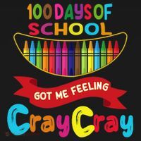 100 Days Of School Got Me Feeling Cray Cray Backpack thumb 2