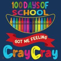 100 Days Of School Got Me Feeling Cray Cray Toddler Hoodie thumb 2