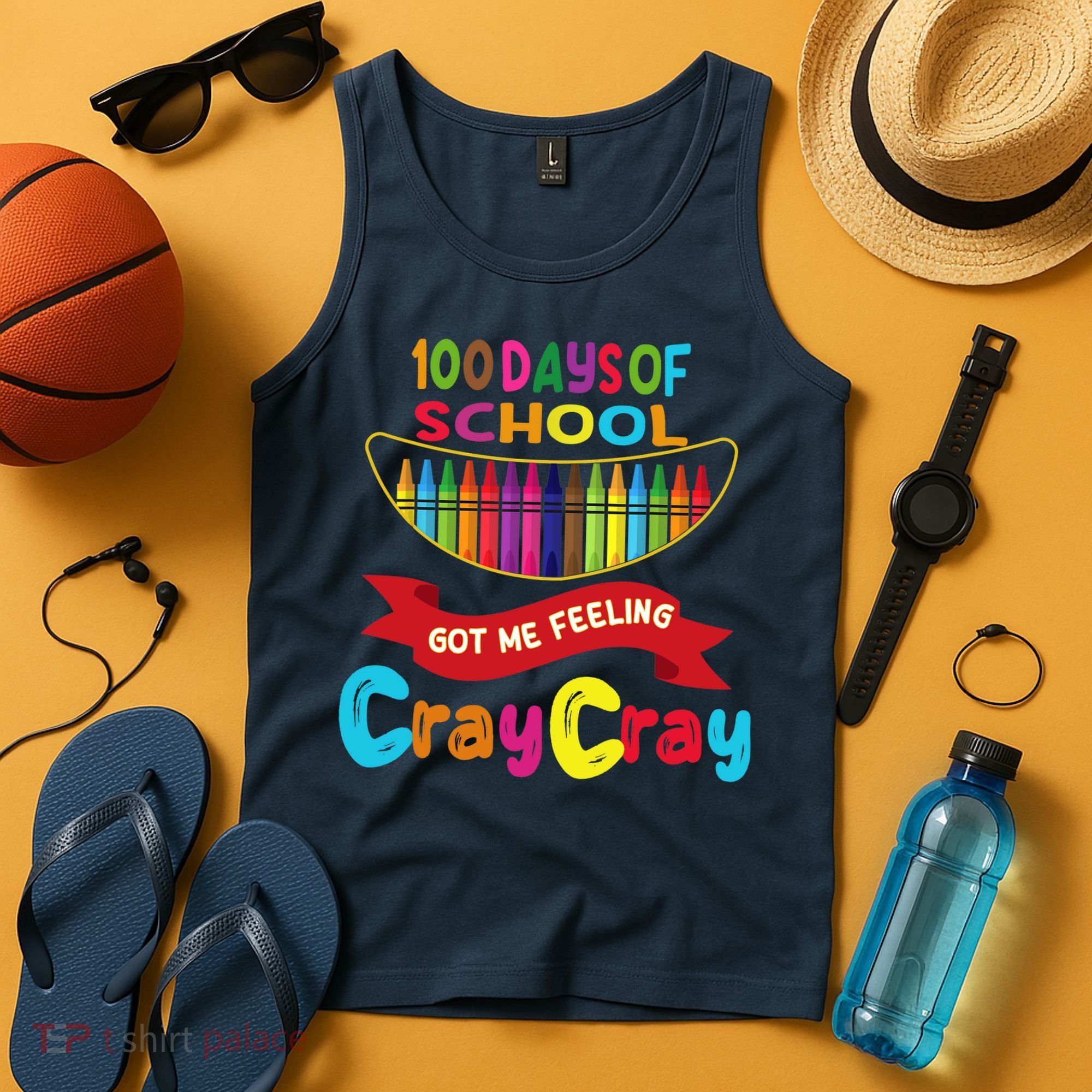 100 Days Of School Got Me Feeling Cray Cray Tank Top
