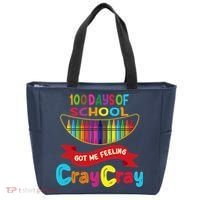 100 Days Of School Got Me Feeling Cray Cray Tote Bag thumb 0
