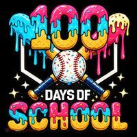 100 Days Of School Baseball Drip 100th Day Coffee Mug thumb 5