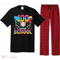 100 Days Of School Baseball Drip 100th Day Pajama Set thumb 0