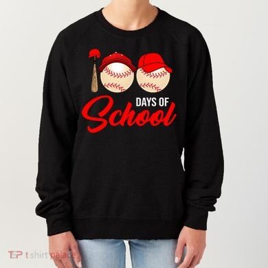 100 Days Of School Baseball Women's Sweatshirt