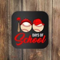 100 Days Of School Baseball Coaster thumb 0