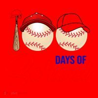 100 Days Of School Baseball Santa Hat thumb 1