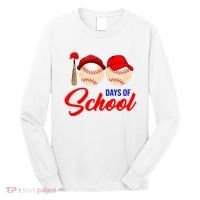 100 Days Of School Baseball Long Sleeve Shirt thumb 0
