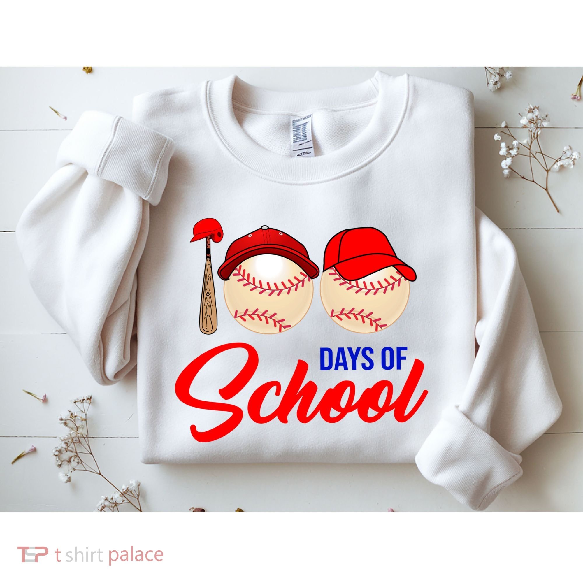 100 Days Of School Baseball Sweatshirt