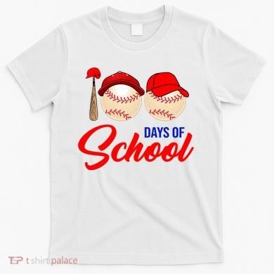100 Days Of School Baseball T-Shirt