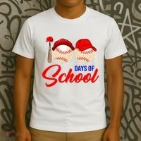 100 Days Of School Baseball T-Shirt thumb 3