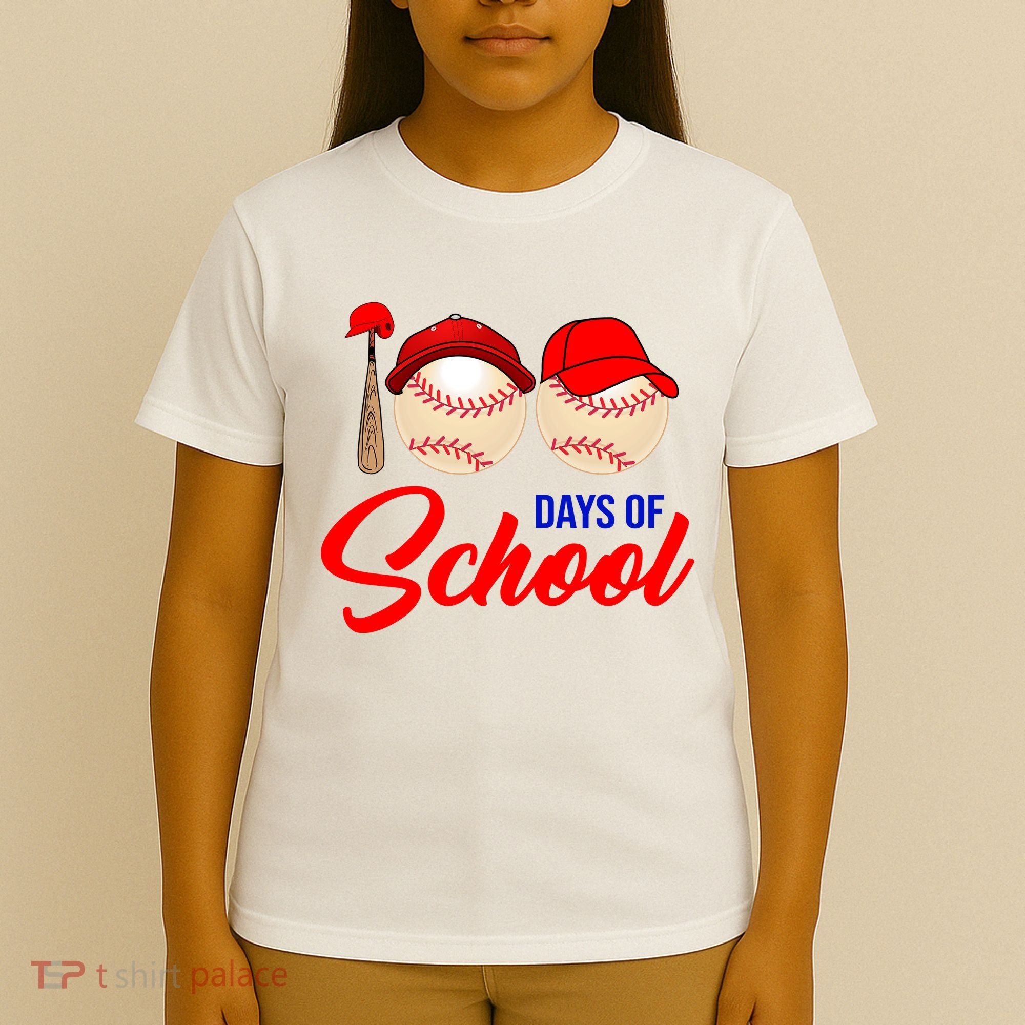 100 Days Of School Baseball T-Shirt