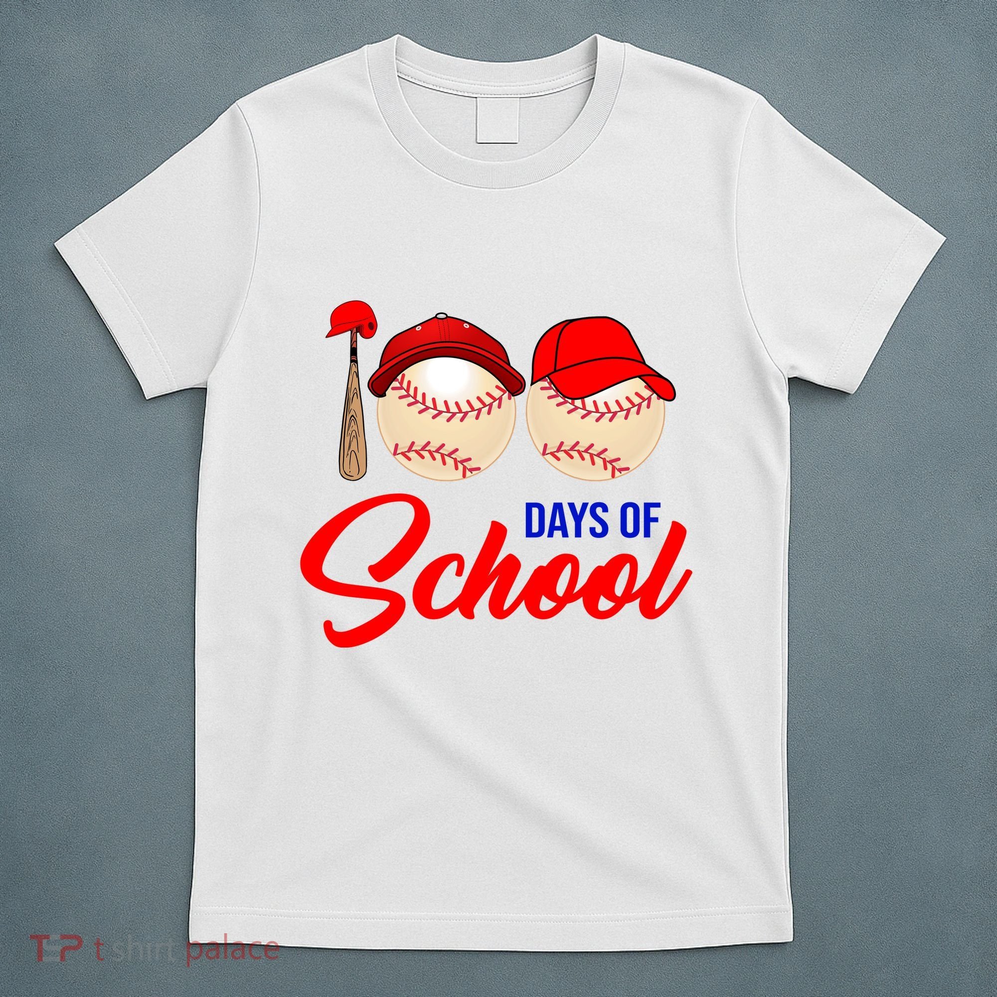 100 Days Of School Baseball T-Shirt