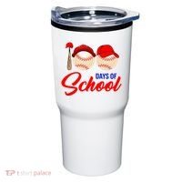 100 Days Of School Baseball Tumbler thumb 0