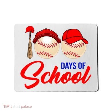100 Days Of School Baseball Mousepad
