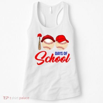 100 Days Of School Baseball Women's Tank Top