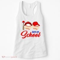 100 Days Of School Baseball Women's Tank Top thumb 0