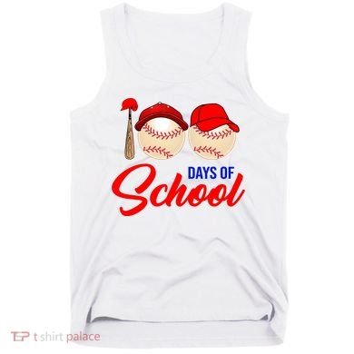100 Days Of School Baseball Tank Top