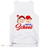100 Days Of School Baseball Tank Top thumb 0