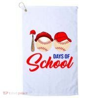 100 Days Of School Baseball Golf Towel thumb 0