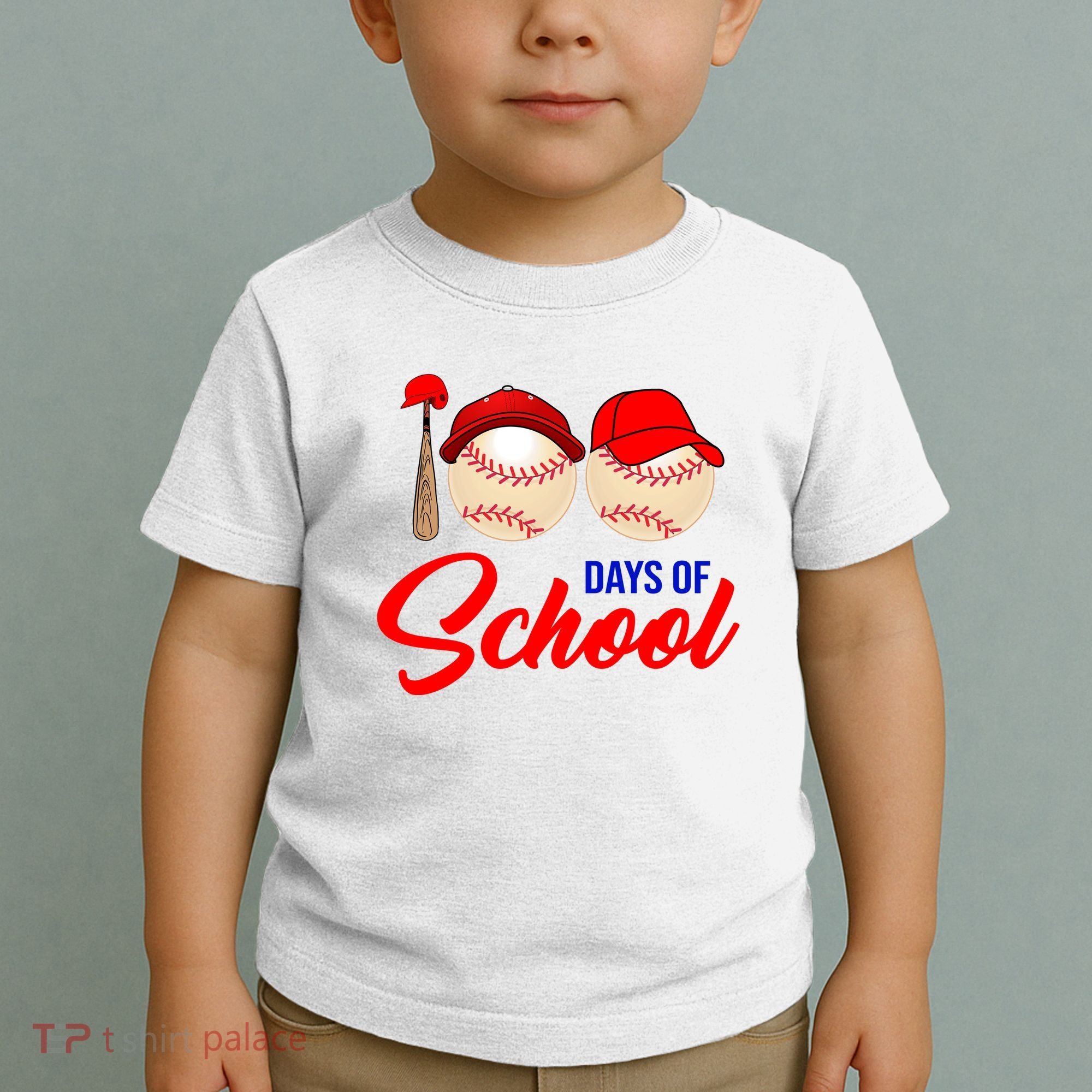 100 Days Of School Baseball Toddler T-Shirt
