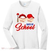 100 Days Of School Baseball Women's Long Sleeve Shirt thumb 0