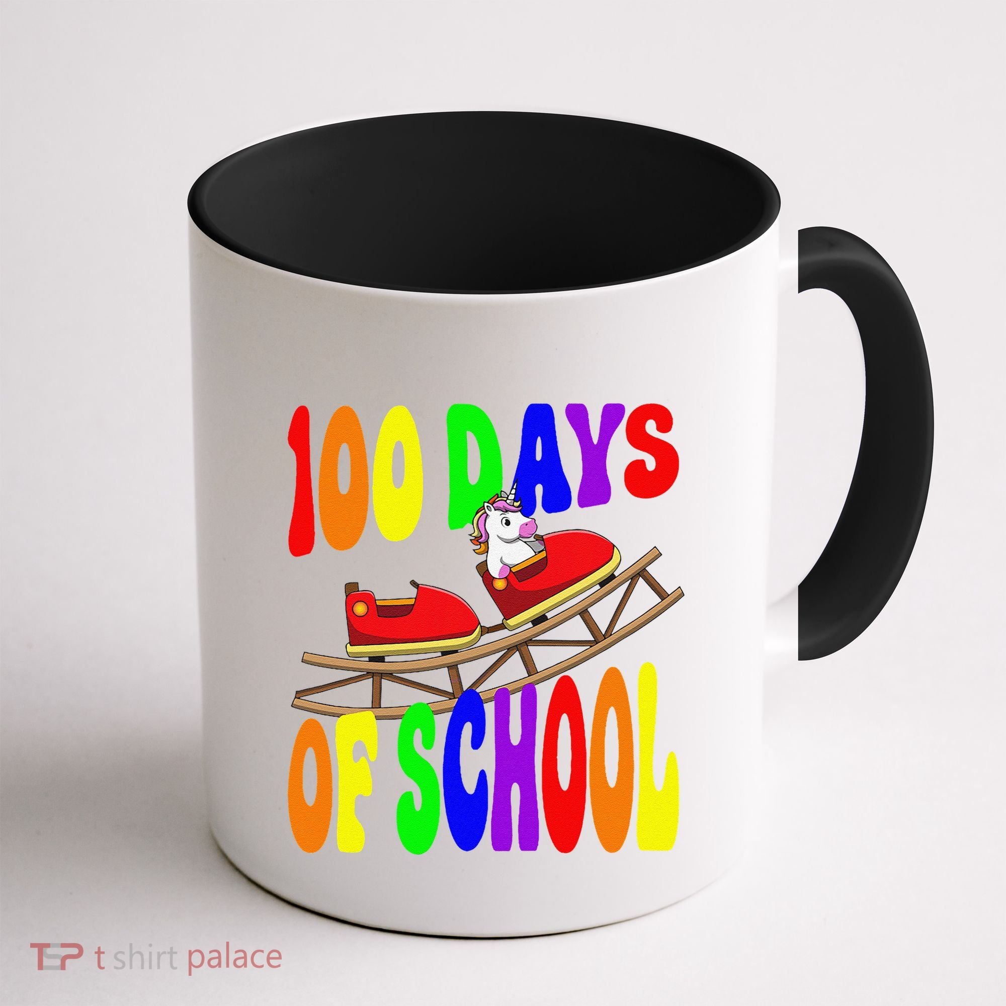100 Days Of School Unicorn In Elementary Grade School Coffee Mug