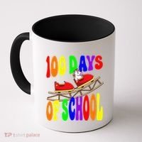 100 Days Of School Unicorn In Elementary Grade School Coffee Mug thumb 0