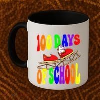 100 Days Of School Unicorn In Elementary Grade School Coffee Mug thumb 2