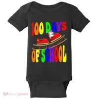 100 Days Of School Unicorn In Elementary Grade School Baby Bodysuit thumb 0