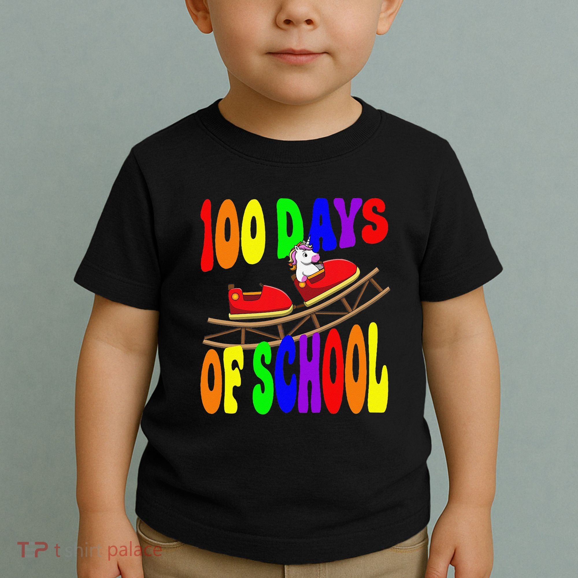 100 Days Of School Unicorn In Elementary Grade School Toddler T-Shirt