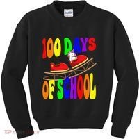 100 Days Of School Unicorn In Elementary Grade School Kids Sweatshirt thumb 0