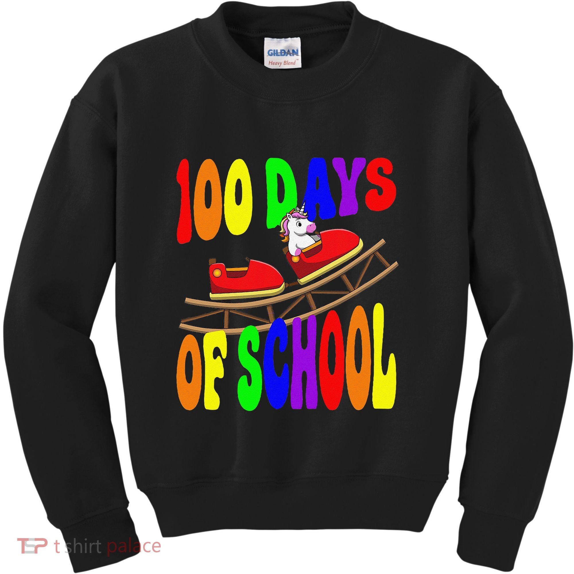 100 Days Of School Unicorn In Elementary Grade School Kids Sweatshirt