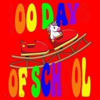 100 Days Of School Unicorn In Elementary Grade School Santa Hat thumb 1