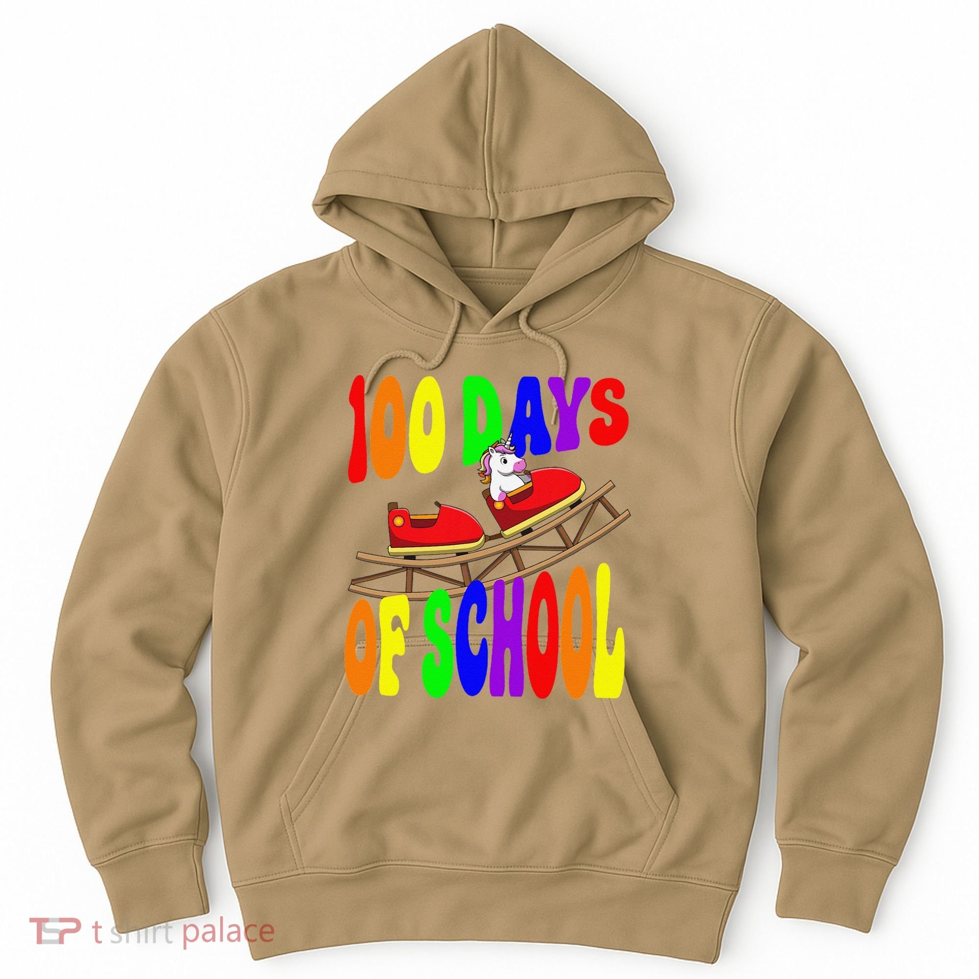 100 Days Of School Unicorn In Elementary Grade School Hoodie