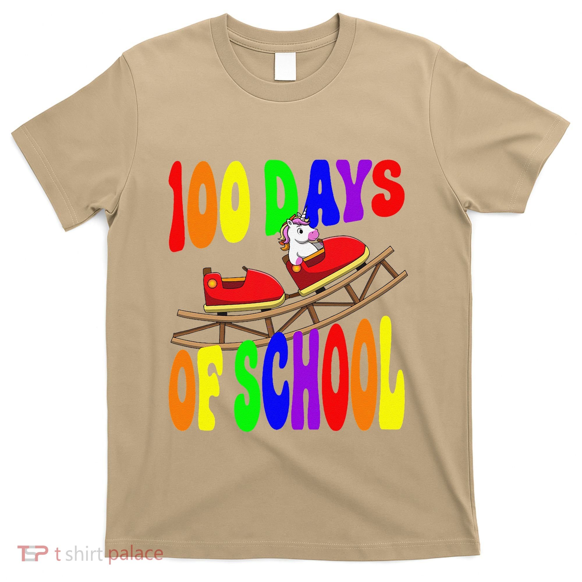 100 Days Of School Unicorn In Elementary Grade School T-Shirt