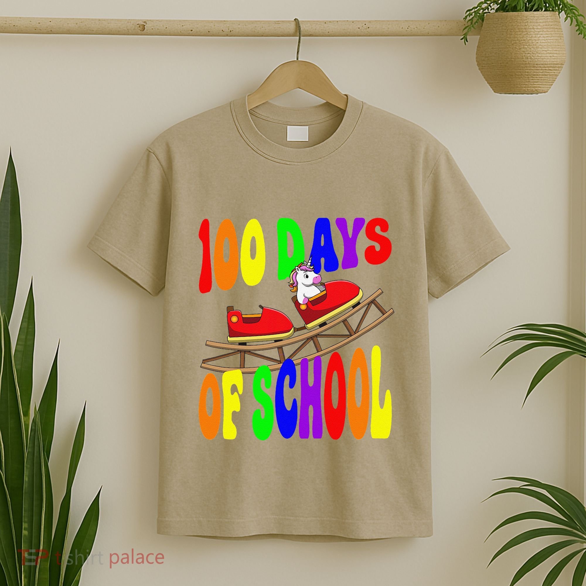 100 Days Of School Unicorn In Elementary Grade School T-Shirt
