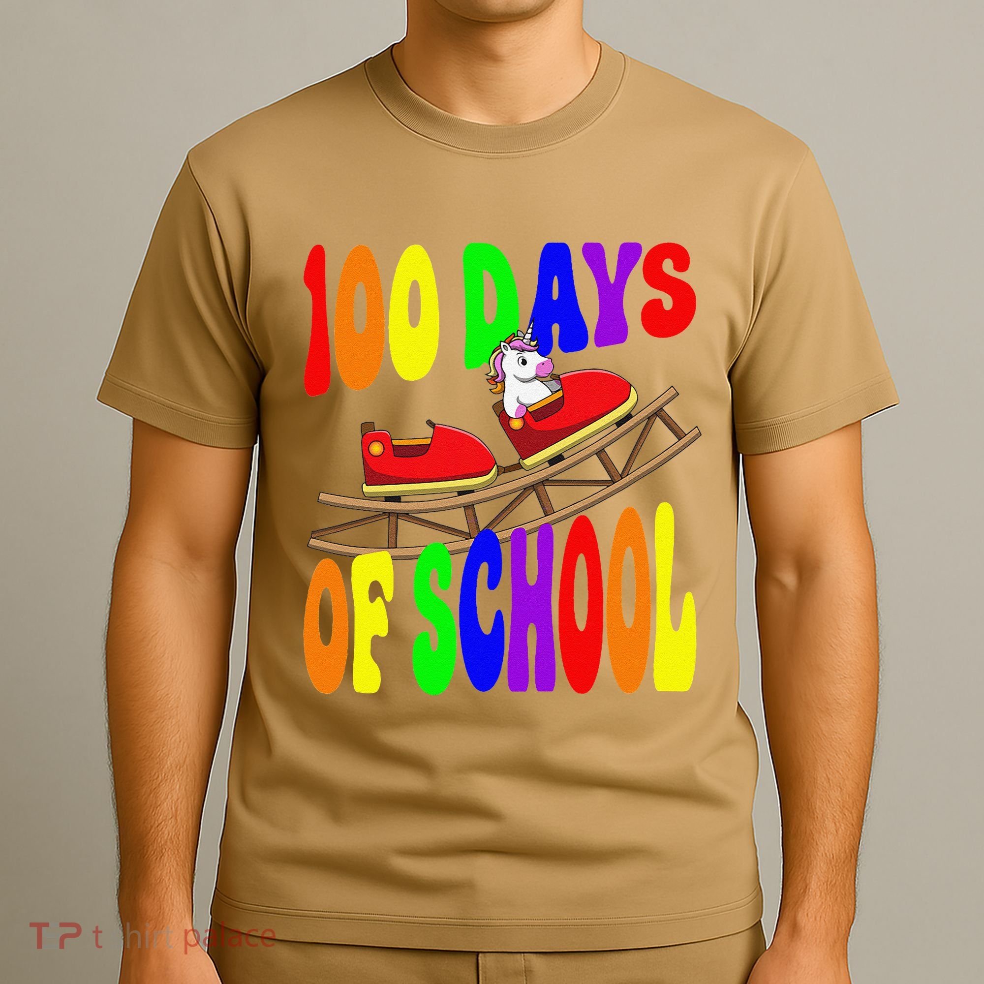 100 Days Of School Unicorn In Elementary Grade School T-Shirt