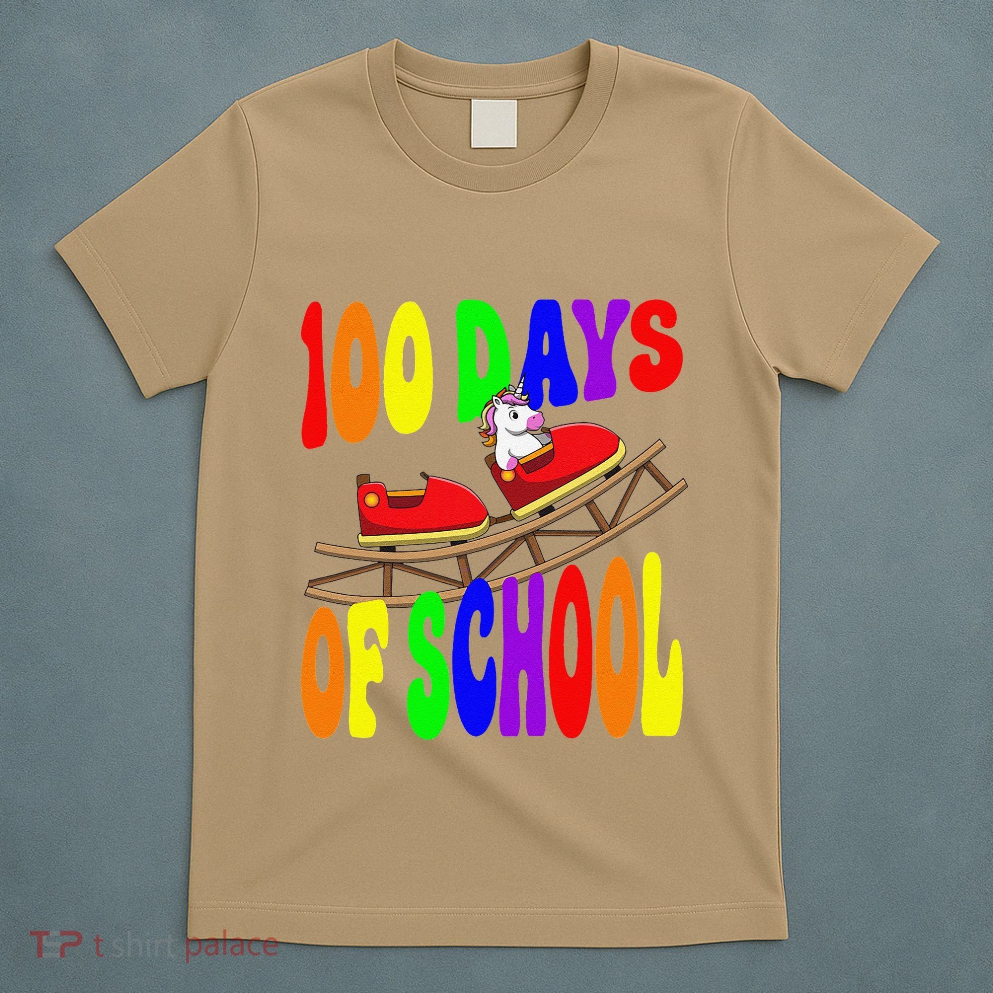 100 Days Of School Unicorn In Elementary Grade School T-Shirt