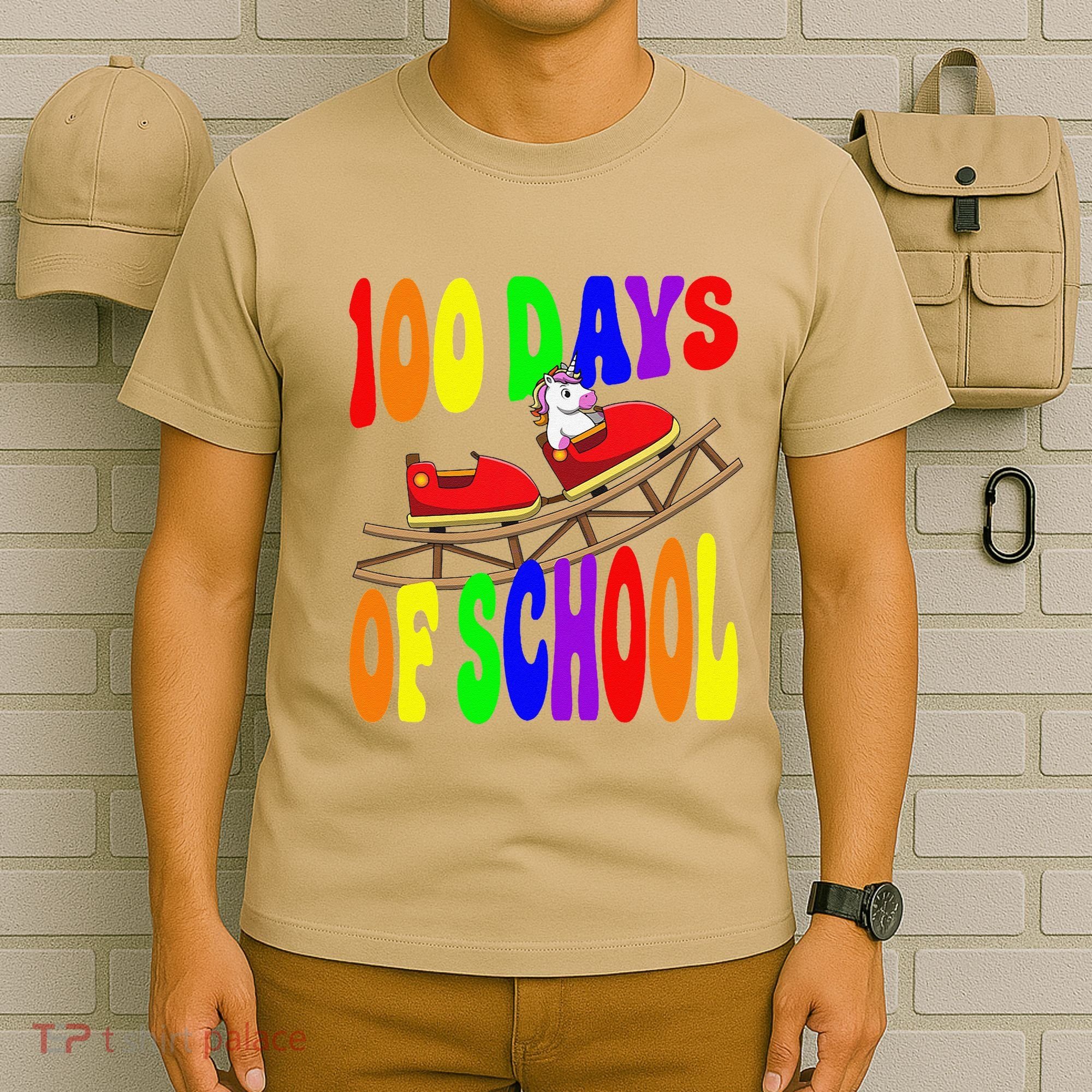 100 Days Of School Unicorn In Elementary Grade School T-Shirt