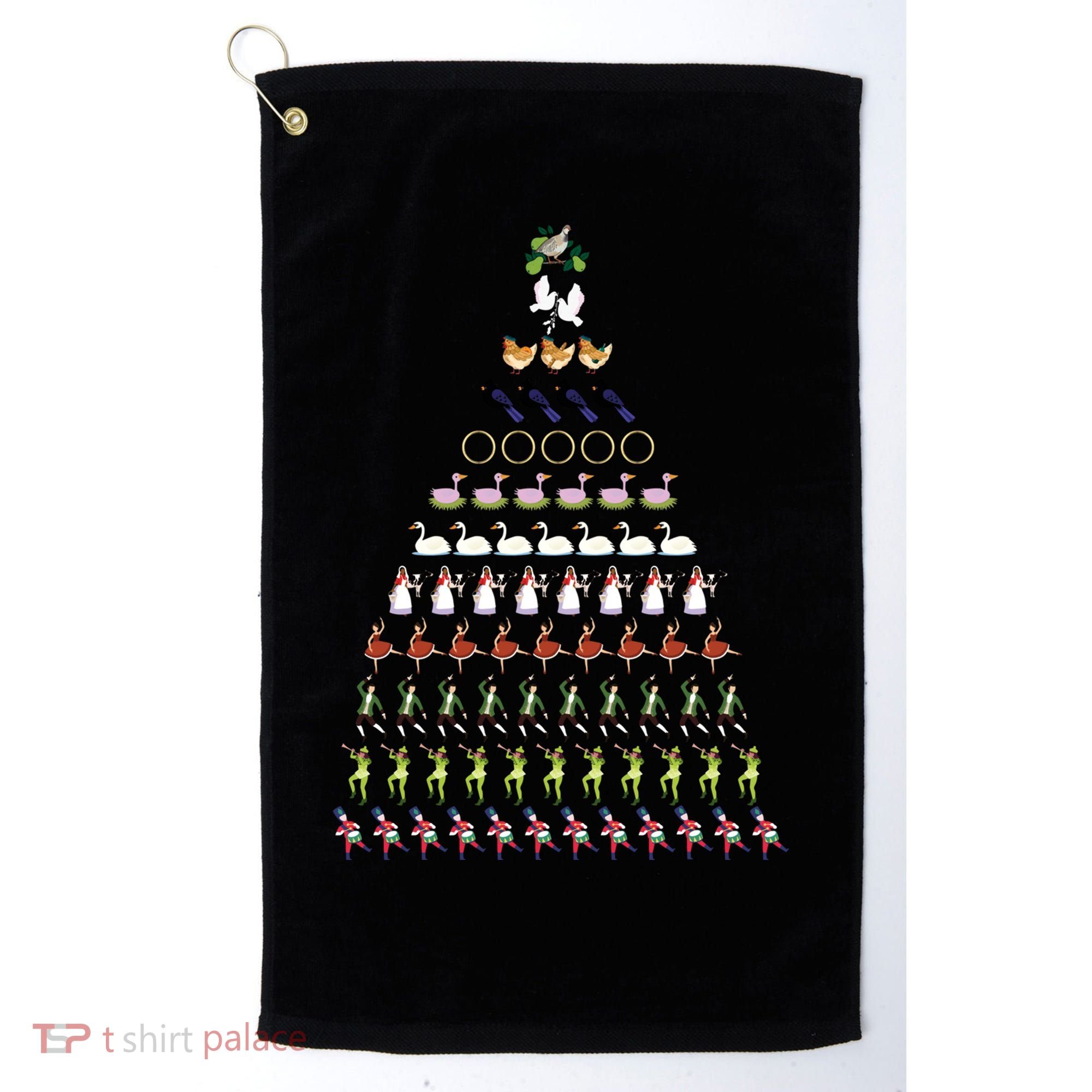 12 Days Of Christmas Essential Golf Towel
